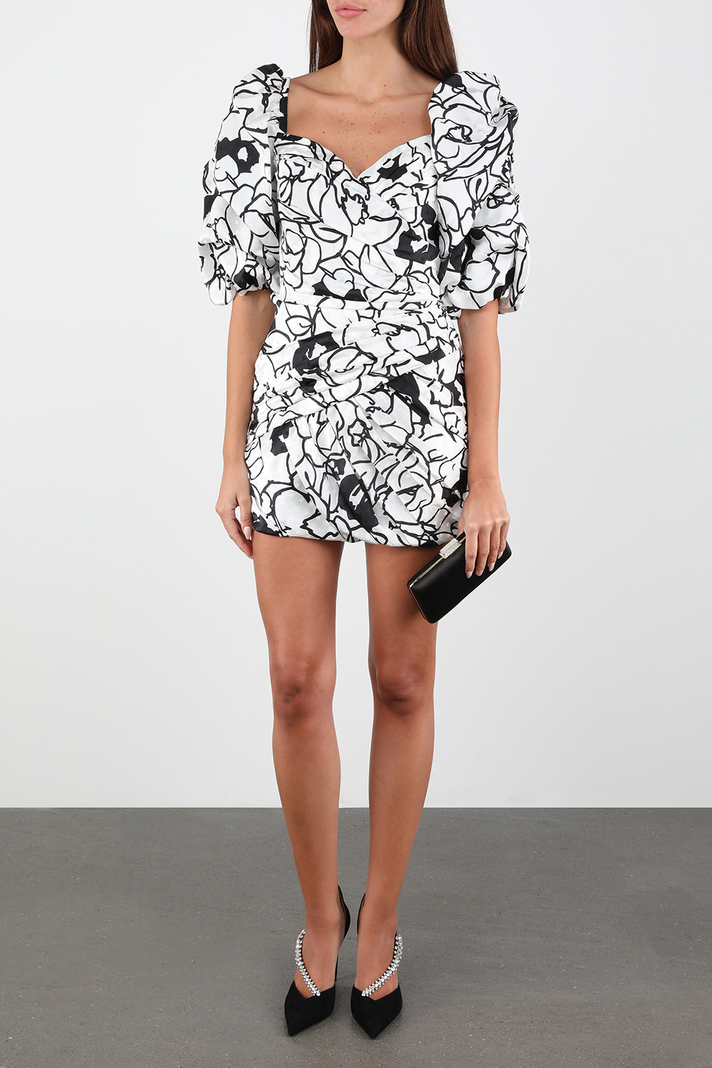 שמלת קוקטיילים דוסון עם הדפס פרחוני